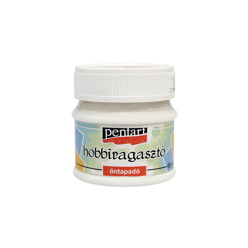 Adhesive for creating a Pentart self-adhesive surface