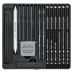 Cretacolor black box zestaw do rysowania w metalowym opakowaniu - skle