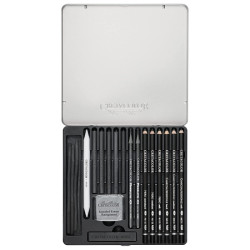 Cretacolor black box zestaw do rysowania w metalowym opakowaniu - skle