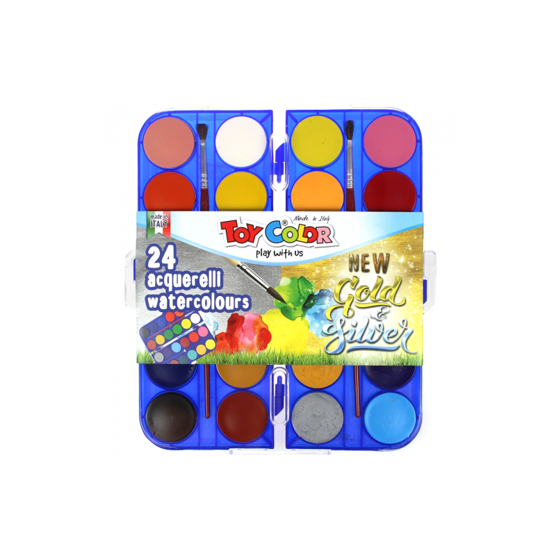 Toy Color zestaw akwareli 24 kolory