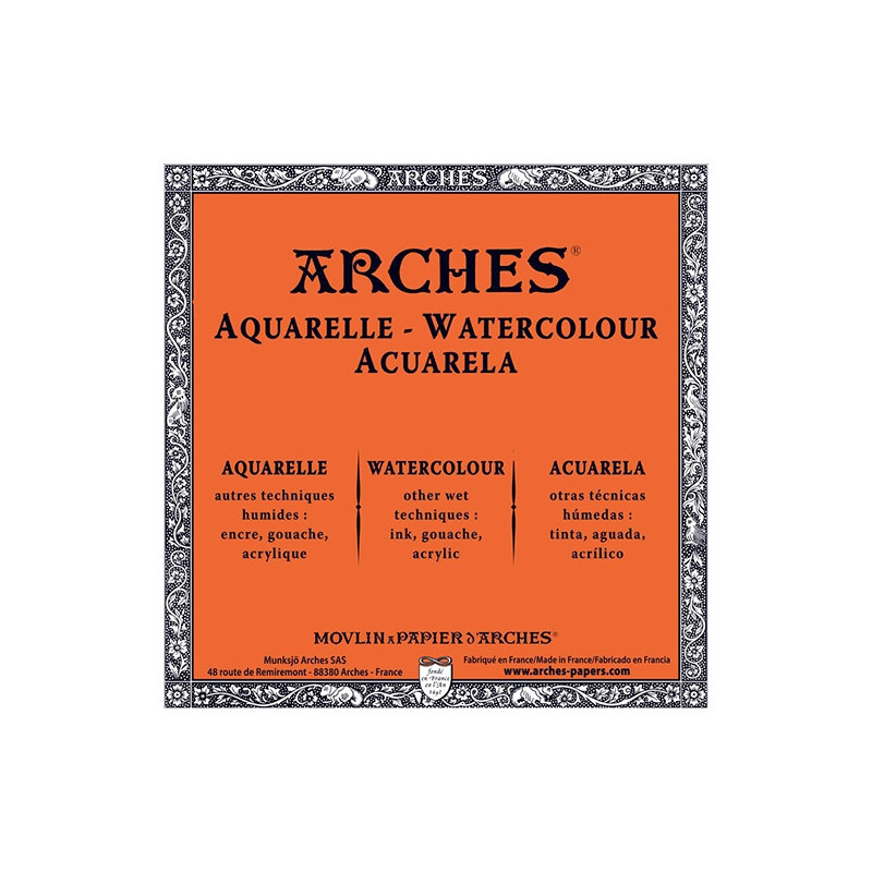 Arches ream of watercolor paper 56x76cm 640g 5 sheets torchon grain