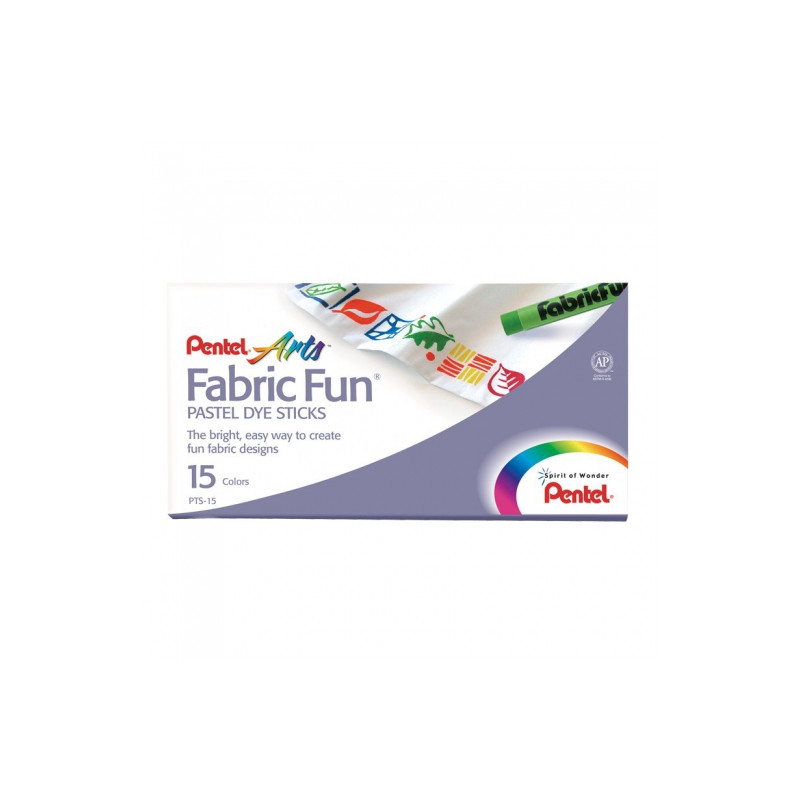 Pentel set of fabric pastels 15 colors