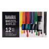 Liquitex basics zestaw farb akrylowych 12x22ml - sklep plastyczny - sz