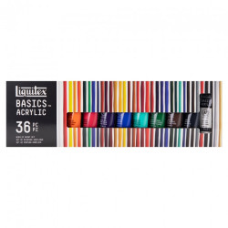 Liquitex basics zestaw farb akrylowych 36x22ml - sklep plastyczny - Sz