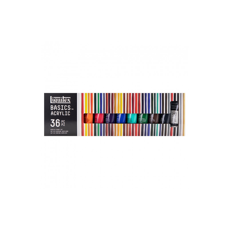 Liquitex basics set of acrylic paints 36x22ml