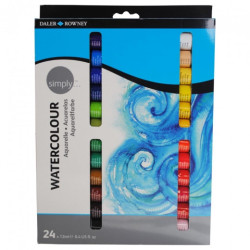 Daler Rowney simply watercolours set 24 x 12ml