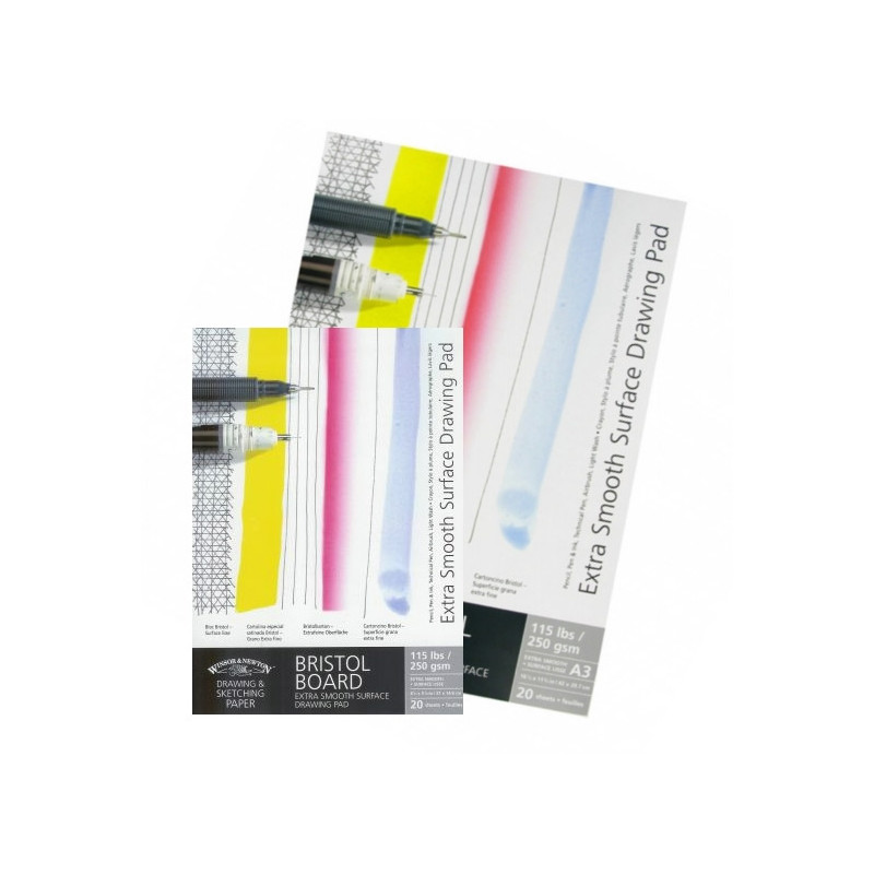 Blok Winsor&Newon Bristol Extra Smooth Drawing Pad 250g 20ark