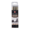Sakura pigma micron zestaw 3 cienkopisów 08,10,12 - sklep plastyczny -