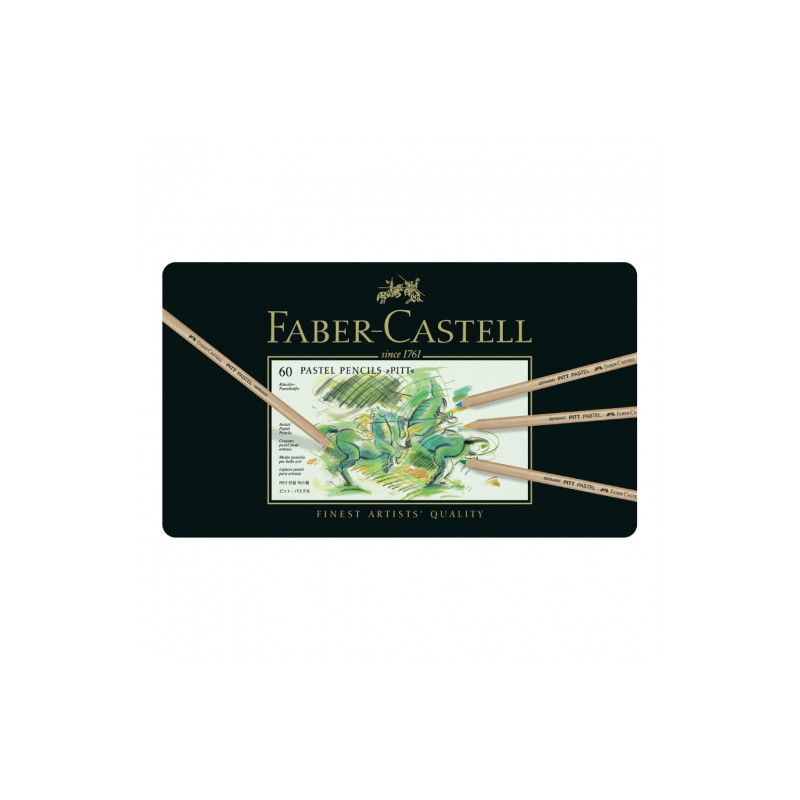 Faber-Castell pitt pastel set of 60 pastels dry in a crayon