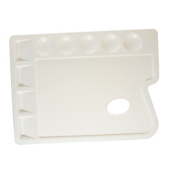 Plastic rectangular palette big 34.5x23.5cm Leniar - szal art - sklep