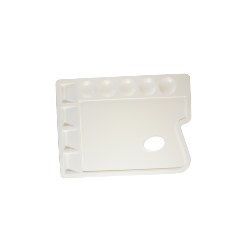 Paleta plastikowa prostokątna duża 34.5x23.5cm Leniar - sklep plastycz