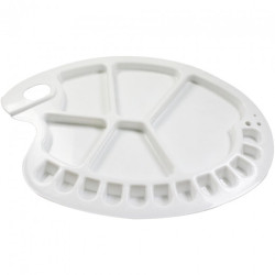 Leniar paleta plastikowa owalna 34x24,5cm - sklep plastyczny - szał dl