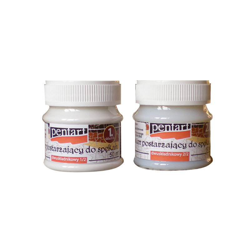 Pentart decoupage werniks do spękań dwuskładnikowy 50ml - sklep plasty
