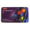 Derwent coloursoft zestaw 36 miękkich kredek metal opak - sklep plasty