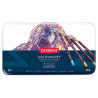 Derwent coloursoft zestaw 36 miękkich kredek metal opak - sklep plasty