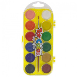 Toy Color watercolor set of 12 colors - art store - craze for pla