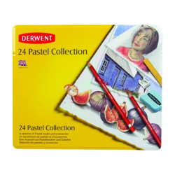 Derwent pastel collection zestaw 24 sztuk - sklep plastyczny - szał dl