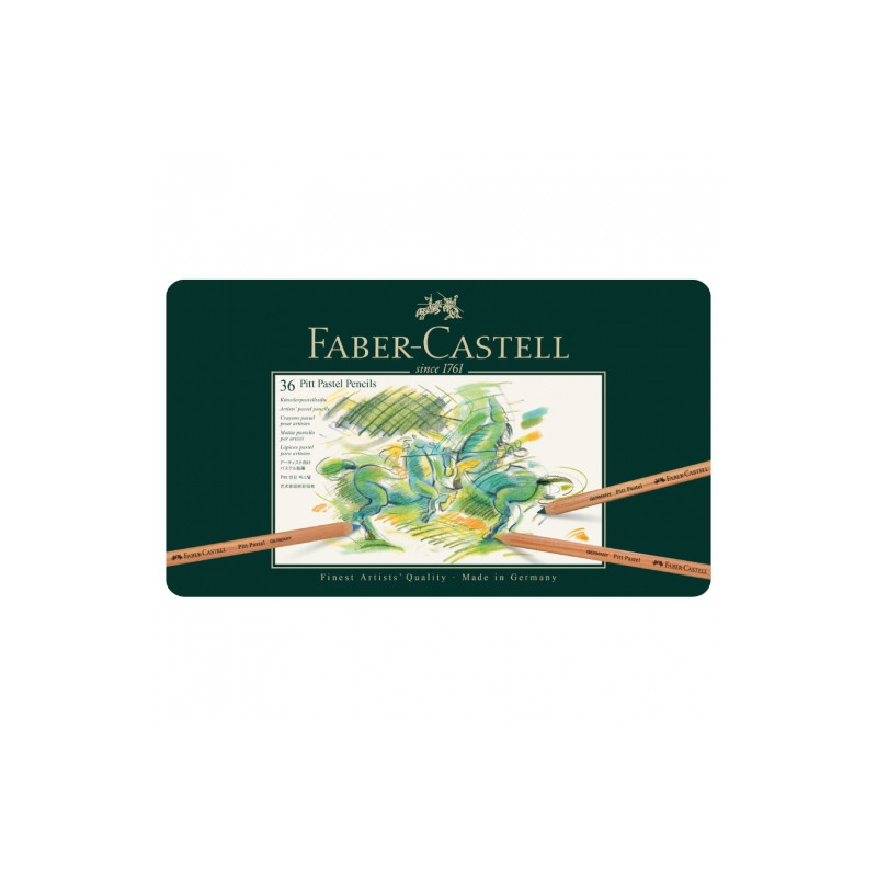 Faber-Castell pitt pastel zestaw 36 pasteli suchych w kredce - sklep p