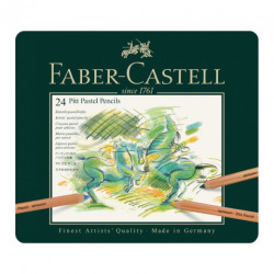 Faber-Castell pitt pastel set of 24 pastels dry in a crayon