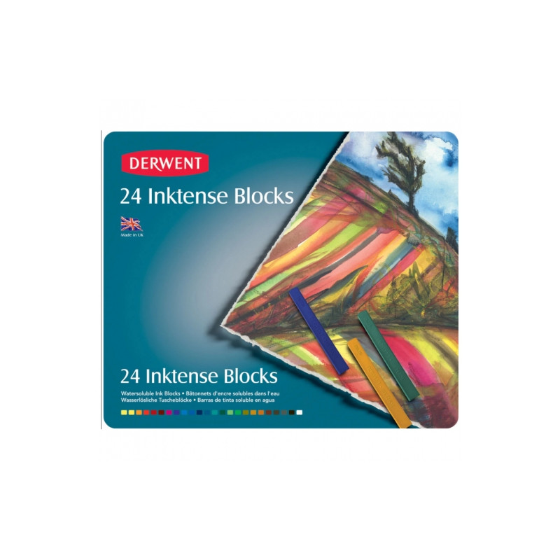 Derwent inktense ink in pencil 24 colors