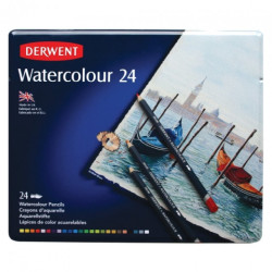Derwent watercolor set of crayons 24 colors