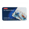Derwent watercolour zestaw 36 akwarelowych kredek metal opak - sklep p