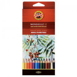 Koh-i-noor mondeluz zestaw 12 akwarelowych kredek karton opak - sklep