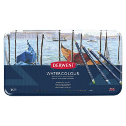 Derwent set of crayons watercolor 36 colors