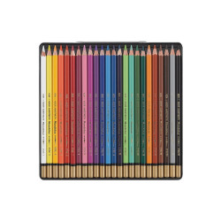 Koh-i-noor mondeluz set of 24 watercolors crayons metal pack
