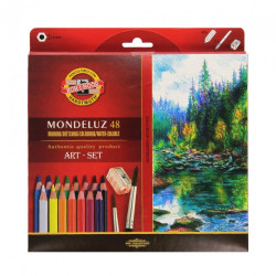 Koh-i-noor mondeluz zestaw 48 akwarelowych kredek karton opak - sklep