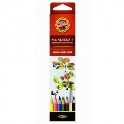 Koh-i-noor mondeluz zestaw 6 akwarelowych kredek karton opak - sklep p