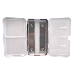 Kaseta metalowa pocket box na akwarele 12 półkostek różowa - sklep pla