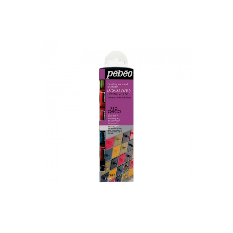 Pebeo deco set of pearl decorative paint 6x20ml