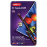 Derwent coloursoft zestaw 12 miękkich kredek metal opak - sklep plasty