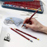 Derwent crayon set of pastels in a crayon 72 colors