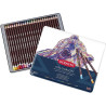 Derwent coloursoft zestaw 24 miękkich kredek metal opak - sklep plasty
