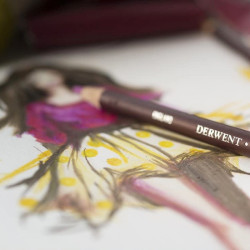 Derwent coloursoft set of crayons 48 colors wooden cassette