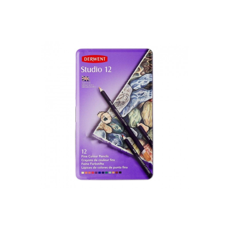 Derwent studio set of 12 studio crayons