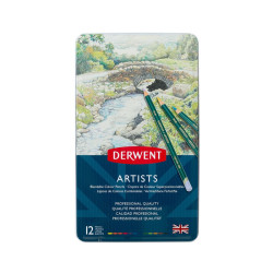Derwent artist zestaw 12 artystycznych kredek - sklep plastyczny - sza