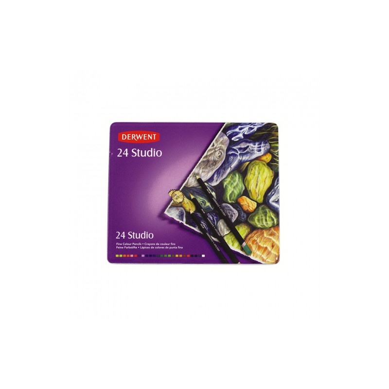Derwent studio set of crayons 24 colors