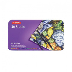 Derwent studio zestaw 36 studyjnych kredek - sklep plastyczny - szał d