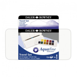 Daler Rowney aquafine travel set of 12 watercolors in a cube