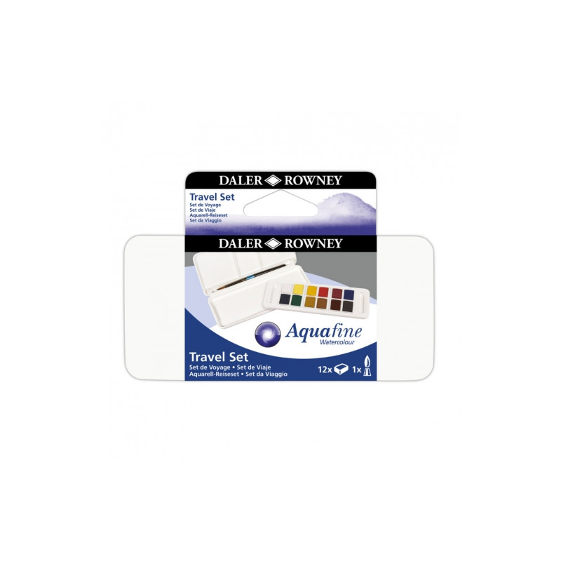 Daler Rowney aquafine travel set of 12 watercolors in a cube