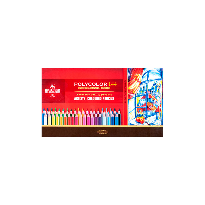 Koh-i-poor polycolor set of 144 artistic metal crayons in a pack