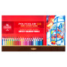 Koh-i-poor polycolor zestaw 144 artystycznych kredek metal opak - skle