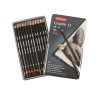 Derwent graphic soft ołówki do szkicowania 12 twardości 9B-H - sklep p