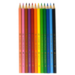 Faber-Castell zamek kredki ołówkowe 12 kolorów - sklep plastyczny - sz