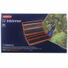 Derwent inktense zestaw 72 tuszy w kredce drewniana kaseta - sklep pla