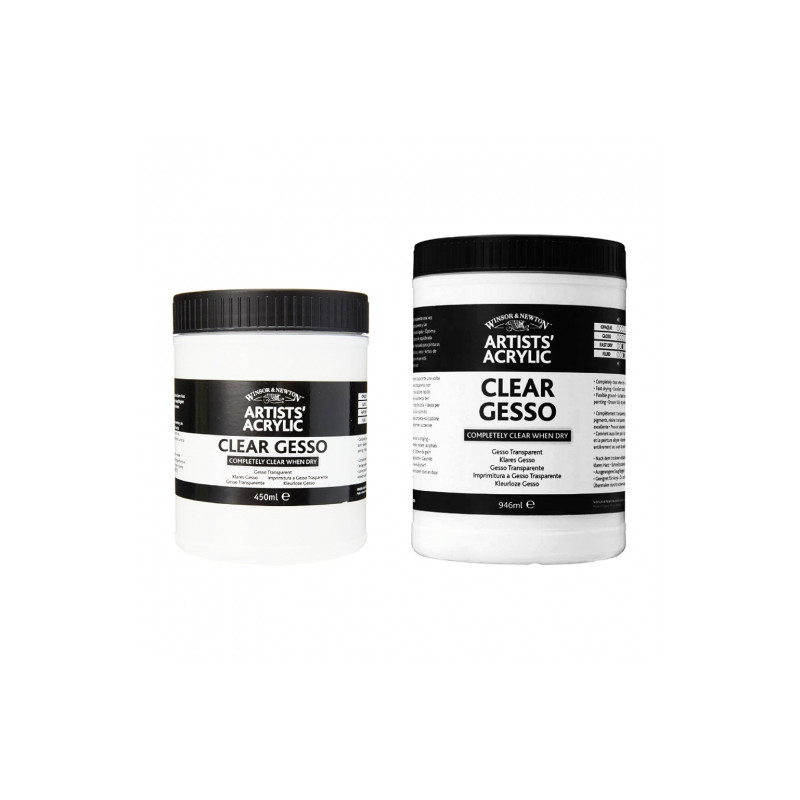 Winsor&Newton gesso bezbarwne - sklep plastyczny - szał dla plastyków