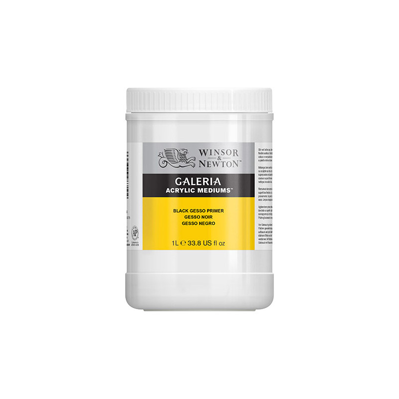 Winsor&Newton Czarny grunt akrylowy GALERIA 1000ml - sklep plastyczny